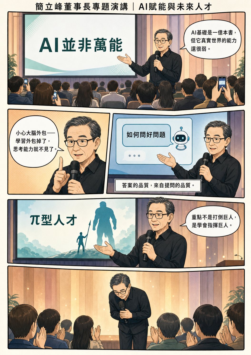 簡立峰董事長專題演講漫畫紀錄